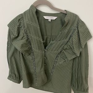 Intermix Green Blouse